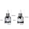 2022 Vente en gros 30ml Flacons compte-gouttes en verre transparent Huiles essentielles vides Bouteille de parfum Femmes Conteneur cosmétique Petit emballage