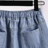 原宿奨励フェムム夏の女性のデニムショーツジーンズの女性服ル​​ーズローパムヤルショートプラスサイズJean 210724