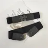 Bälten Fashion Wide Elastic For Women Designer Leaf Buckle Midjeband Remsrockklänning Tröja Lady Midjebandet2065