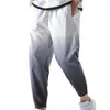 2021 Nowy Hip Hop Streetwear Joggers Spodnie Mężczyźni Casual Cargo Spodnie Spodnie High Street Elastyczny Talia Gradient Kolor Harem Pant Man Y0811