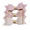 Baby Girl Cute Glitter Hair Bow Kids Haarspelden Clip voor kinderen Accessoires Women346W4580278