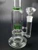 12-calowy zielony szklany olej Dab Rigs Water Bong Hookh z filtrami Palenie Akcesoria do tytoniu do palenia