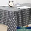 북유럽 코튼 린넨 식탁보 블랙 화이트 현대 격자 무늬 식탁보 테이블 옷 헝겊 덮개 방수 천으로 식탁보 공장 가격 전문가 디자인 품질