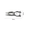 DICORIA Little Monster Original Crowbar Titanium Alloy Multi-function Shank Flat Head Pointed Pry Bar Camping hunting Corkscrew Se312k