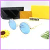 Women Sunglasses Beach Summer Sun Glasses Luxury Designer Mens Eyewear Driving Round Cute Glasses With Letters Casual D2110274F