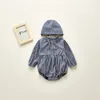 Geboren Baby Frühling Kleidung Marke Mädchen Plaid Bodysuit Overall Nette Outfits Overalls Mode Schöne Mit Hut Set 210429