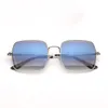 Мода Солнцезащитные очки Мужская Дизайн Очки Старинные Очки Металлические Шарнирные Площадь Солнцезащитные Очки Человек УФ Защитные Линзы с высоким качеством Кожаный чехол