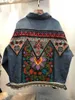 Inspiré broderie ethnique VINTAGE DENIM veste à manches longues automne hiver veste femmes style veste manteau outwear 210412