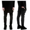 Moda Męskie Czarne Skinny Jeans Spodnie Hi-Street Hip Hop Swag Mężczyźni Denim Joggers Spodnie Znane Marka Designer Men Spodnie 210716