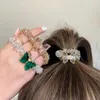 Hurtownie Moda Pierścionki Do Włosów Dla Kobiet Dziewczyny Pony Ogon Posiadacze Butterfly Kryształowe opaski Hairs Liny Akcesoria