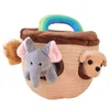 Noah039s ark play house pluche dieren geluid speelgoed met diergevulde kinderen onderwijs zacht peuter babycadeau 2107288306358