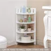 Amerikaanse voorraad 4-tier opslaghouders hoek plank ladder stand boekenkast voor woonkamer badkamer douche organizer waterdichte douche CAD4237