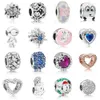 NEW 2021 100% 925 Sterling Silver796599CZ-1 Plentiful Hearts Murano Glass Charm and luxurious DIY Women Original Bracelet Fashion Jewelry