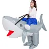 Costume de poupée de mascotte adulte Animal mont équitation requin Costumes gonflables hommes Halloween dessin animé mascotte poupée partie jeu de rôle habiller tenue