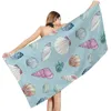 Zeemeermin strand handdoek creatieve afdrukken zonnescherm sjaal sneldrogend handdoeken vrouwen zwemmen wrap gedrukt volwassen bad 70 * 35cm zyy970