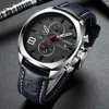 Luxury Top Brand Curren Men's Watch Leather Strap Chronograph Sport Watches Mens Business Wristwatch Clock Waterproof 30 m 2019 Q0524