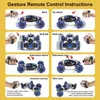 2.4GHz 4WD RC Car Radio Gesture Induktion Musik Ljusstunt Twist Remote Control Road Drift Vehicle Presenter till jul 220315