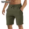 Summer Zipper Pocket Sport Shorts Breathable Men's Casual Running Elastic Waist Gym Fitness Jogger Sweat