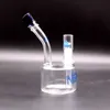 Mini Nexus Glass Bong Hookahs Oil Burner Tire Percolator Vapor Rig Bubbler Water Pipe 14.4mm Joint