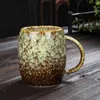 Tazza creativa Tazza in ceramica semplice di grande capacità Coppia Tazza da caffè in stile giapponese Tazza da bere cotta al forno 460ML 210409