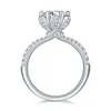 BoeeCJR 925 Bud Bud 1.5CT / 2CT / 3CT F Цвет Moissanite VVS Вовлечение Свадьба Алмазное кольцо Национальный сертификат для женщин