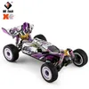 Wltoys 2.4g Racing RC Car 60 km / h Metal Chassis 4WD Road Drift Elétrica RC Remoto Brinquedos para Adultos Crianças 124019 211029