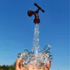 Glasvatten bong dab rigg stänk bubbler vattenpipa percolater borokilikat rör hantverkbong