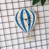 Nordic Style Hot Air Balloon Shape Wall Hanging Clock Wooden Mute Wall Clock No Battery Powered Kids Bedroom Home Decoration H1230