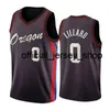 men Damian 0 Lillard Basketball Jerseys Beige Black 2022 High quality