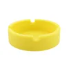 Éco-friendly coloré premium rond silicone cendrier portable anti-scalding support de cigarette à haute température résistant à la chaleur mini plateau de cendre barreau jy0627