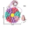 Słonecznik Silikonowy Push It Bubble Coin Torebka Na Ramię Torba Crossboday Stresowy Squeeze Portfel Torby do przechowywania Squishy Funny Boże Narodzenie Prezenty