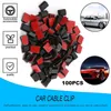 Ambachtelijke Gereedschappen 100 Stuks Zelfklevende Kabel Clips Draad Houder Klemmen Auto Data Organizer Management Cord Tie Fixed2213