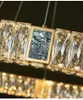 Art Deco PostModern Gold Silver Crystal LED Подвесные светильники Люстра освещение блеск подвеска светильник светильник лампа для лестницы