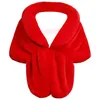 Scarves Womens Faux Fur Collar Shawl Scarf Wrap Evening Party Cape Stole For Bride And Bridesmaid Winter Coat5425350