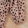 Wiosna i jesień Baby / Toddler Leopard Print Flounce Dress Dress 210528