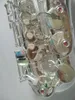 Japan altsaxofon Silverpläterad YAS-875EX Professionellt musikinstrument E Sax munstycke med hårt fodral