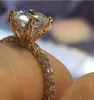 Hot Flash Diamond Round Princess Ring Crystal von Rovskis Fashion Women Engagement Wedding Diamonds Rings9106761
