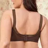 Sexy Blauwe Kanten Mesh Bh Vrouwen Draad Gratis Borduren Sexy Lingerie Kanten Bralette Grote Maat B C D E F G H I 36 38 40 42 44 48 50 211217