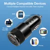 USB Quick Car Charger 15W 3.1A Type C PD FAST OPLOGING Telefoon Auto Adapter voor iPhone 13 12 11 Pro Max Xiaomi Samsung Huawei Honor