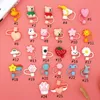 Rubberen rietjesbeschermer voor Tumblers Creative Cartoon Stro Plug Dust Pluggen Set Leuke Doll Anti-Ash Falling Drinkbekers Wijnglas Flessen Herbruikbaar Accessoire