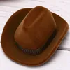 1 pcs Creative Cowboy Hat Forma Anéis Caixa de Veludo Jóias Caixa de Exibição Caixa de Armazenamento Jóias Display de Embalagens