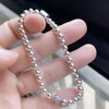 100% 925 Sterling Silver Beaded Bracelets For Women CZ Strands DIY Jewelry Fit Pandora Charms Lady Gift With Original Box