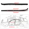 4 PC Kit Rubber Felt Front Door Window Sweep Trim Seals Car Belt Weatherstrip Dew Wipe Set For 87-97 Ford Bronco F150 F250 F350 PQY-FBL12