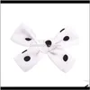 女の子の弓を売るbarrettes bows bows clips fabric spriped bow hairpin bowknot withfloral bangsクリップヘアピンヘアタイティーズジュエリーアクセサリーbb5j 7wrw