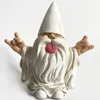 Juldekorationer Gifts Garden Ornaments Dwarf Resin Crafts Cartoon Dwarf Statue White Beard Old Man