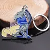 10PCRJ Dark Soul 3 Keychain für Frauen Männer Feuerwächter Solaire und Zwiebel Ritter Pachi Figur Anhänger Schlüsselanhänger Auto Schmuck Zubehör