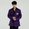 IEFB Spring Koreaanse losse pak jas voor mannen mode label ontwerp effen kleur casual blazer single breasted doek 9Y5372 210524