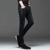 KOLMAKOV Jeans da uomo in denim Pantaloni dritti a figura intera con elevata elasticità Slim per uomo Moda a vita media 211111