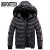 Winter Jacket Men Parka Hooded Fur Collar Men's Warm Thicken Windproof Hat Parkas Fashion Casual Hoodies Outwear 211129