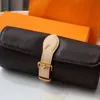 Borsa cosmetica di alta qualità Moda Pelle Tela Uomini e donne Orologi Tre scatole di immagazzinaggio Viaggio portatile L001